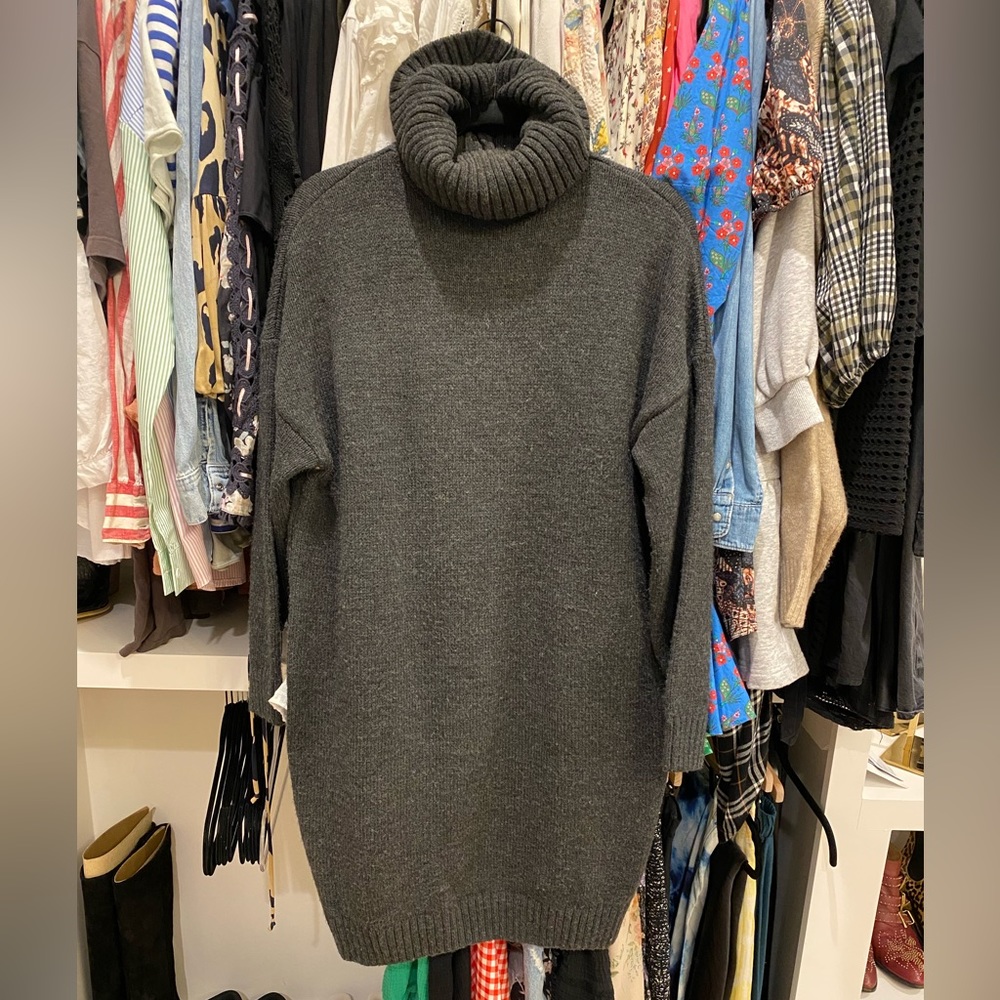 Top shop gray sweater dress